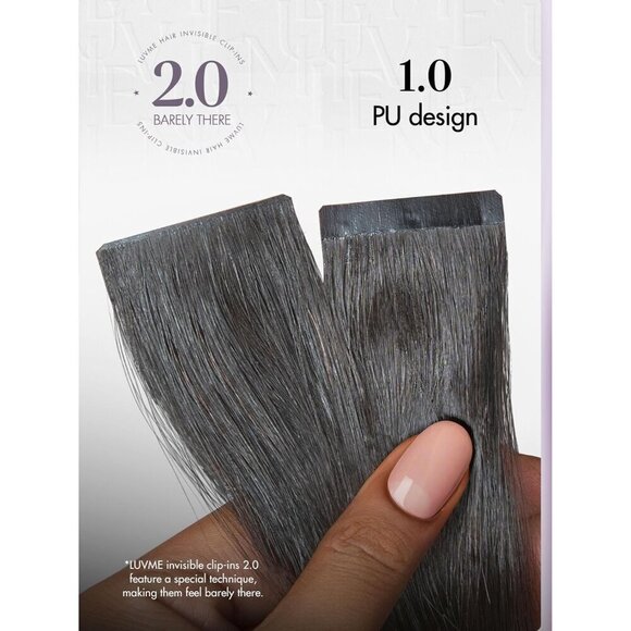 Real Human Hair Extensions 18 Inch Clip ins Natural Black Remy 7 Pcs main image 7
